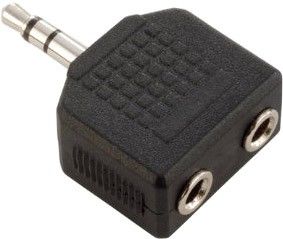 Adam Hall Connectors 7556 Y-Adapter 2 x stereo 3,5 mm Klinke female auf st