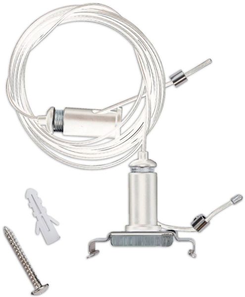 ISOLED LINKLINE50 Seilabhängung Set (exkl. Baldachin) für LED Hängeleuchte, weiß