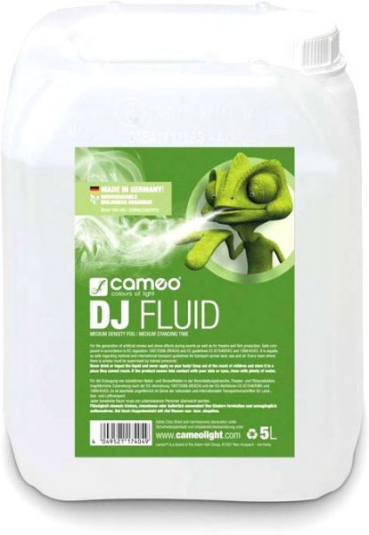 Cameo DJ FLUID 5L Nebelfluid mit mittlerer Dichte und Standzeit
