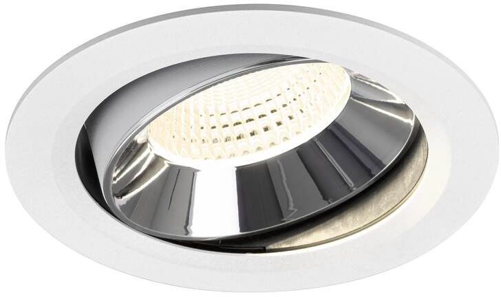 SLV NUMINOS® MOVE XL, Deckeneinbauleuchte weiß/chrom 4000 K 55°