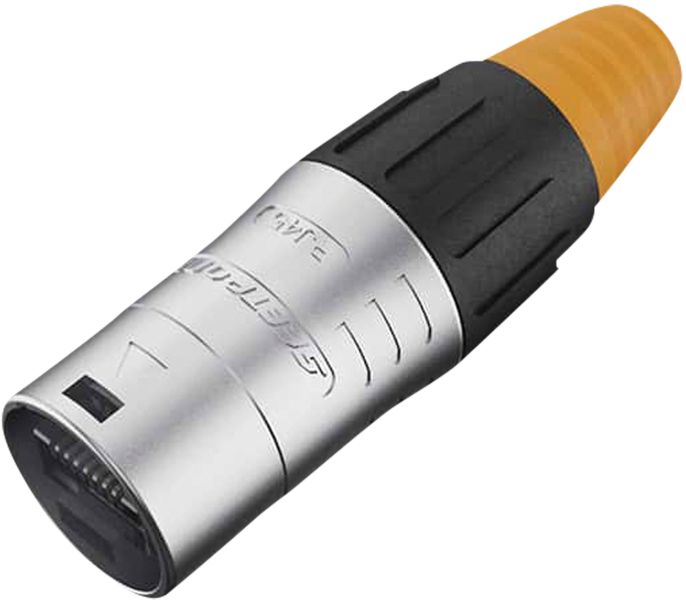SEETRONIC RJ45-Kabelkanal mit verchromtem Gehäuse – IP65