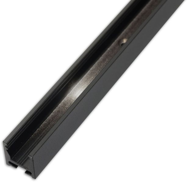 ISOLED Gardinenprofil Curtain10 ONE FLAT, schwarz RAL 9005, 200cm