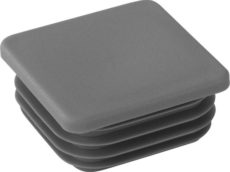 Riggatec Endkappe verkehrsgrau für 60 x 60 x 1,5-4 mm Rohr Vierkant