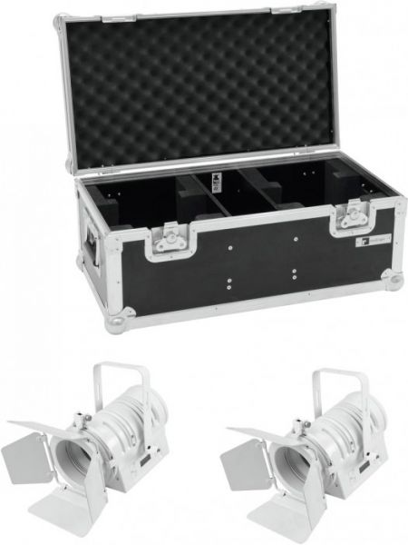 EUROLITE Set 2x LED THA-40PC ws + Case