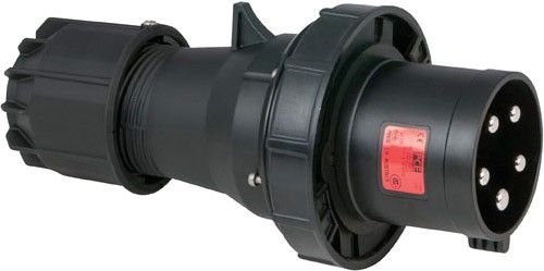 PCE CEE 125A 400V 5p Stecker männlich - Schwarz, IP67