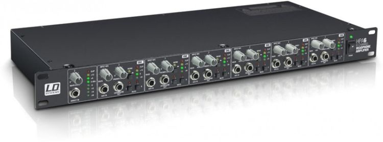 LD Systems HPA 6 19" Kopfhörerverstärker 6 Kanal