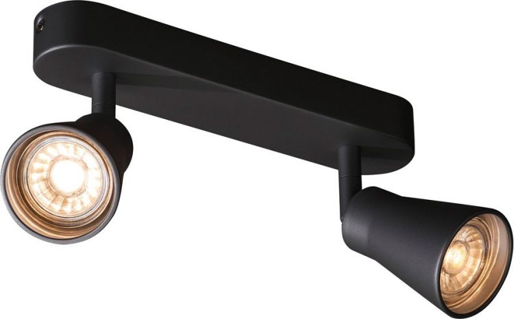 SLV AVO CW Double, Indoor Wand- und Deckenaufbauleuchte, QPAR51, schwarz