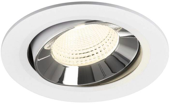 SLV NUMINOS® MOVE L, Deckeneinbauleuchte weiß/chrom 4000 K 55°