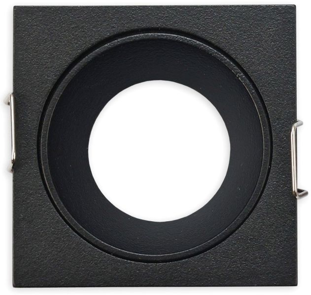 ISOLED Einbaurahmen für MR11/GU10 Mini Spots, eckig, schwarz