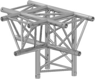 Prolyte X30D-C020 3-Punkt 4-Weg T-Kreuz Spitze unten