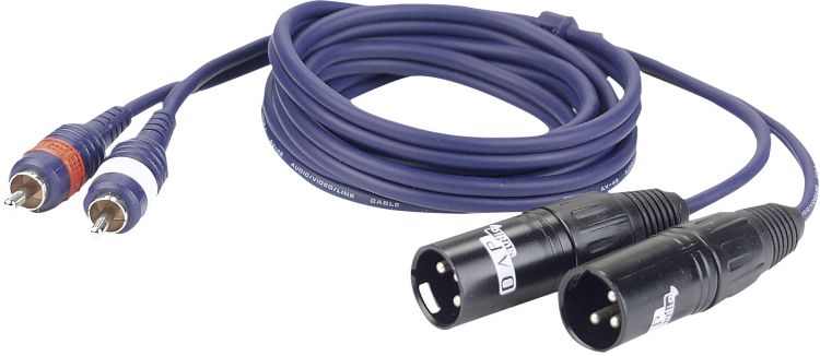 DAP FL26 - 2 RCA Male L/R > 2 XLR/M 3 p. 3 m