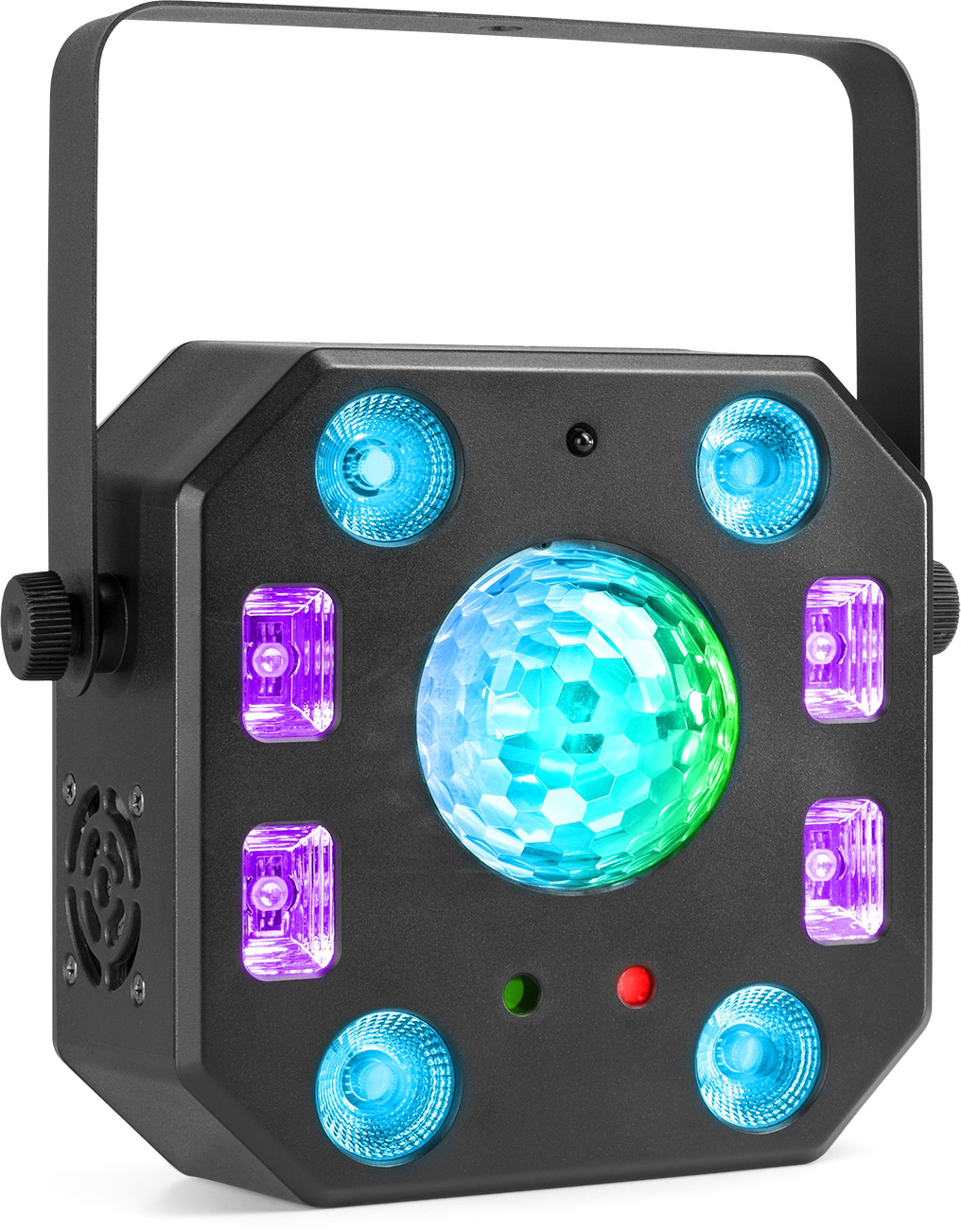 Projecteur laser avec activation par le son - 30 W - 9 canaux DMX - 4 modes  - Rouge et bleu