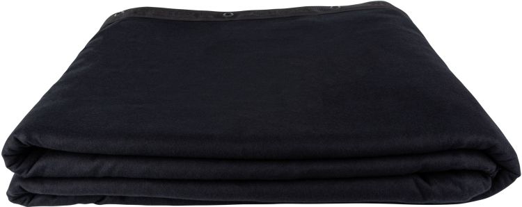 WENTEX Stagemolton-Hintergrund 320 g/m² 4 m, 6 m Schwarz – 600 x 400 cm (B x H) – ungefaltet