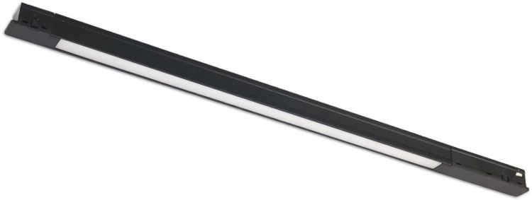 ISOLED Track48 Leuchte Mini Linear, schwarz, 42cm, 10W, prismatisch, 48V DC, 4000K, CRI90, Line