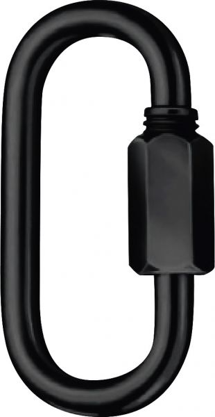 Riggatec Schnellverbindungsglied DIN 56926 Typ B - 50 kg schwarz 3,5mm