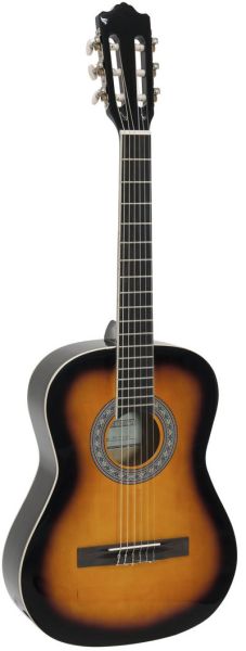 DIMAVERY AC-303 Klassikgitarre 3/4 sunburst