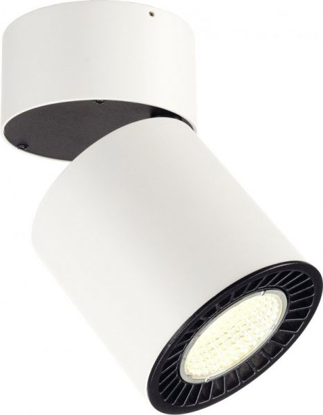 SLV SUPROS CL, Indoor LED Deckenaufbauleuchte, rund, weiß, 4000K, 60° Reflektor, CRI90, 3520lm