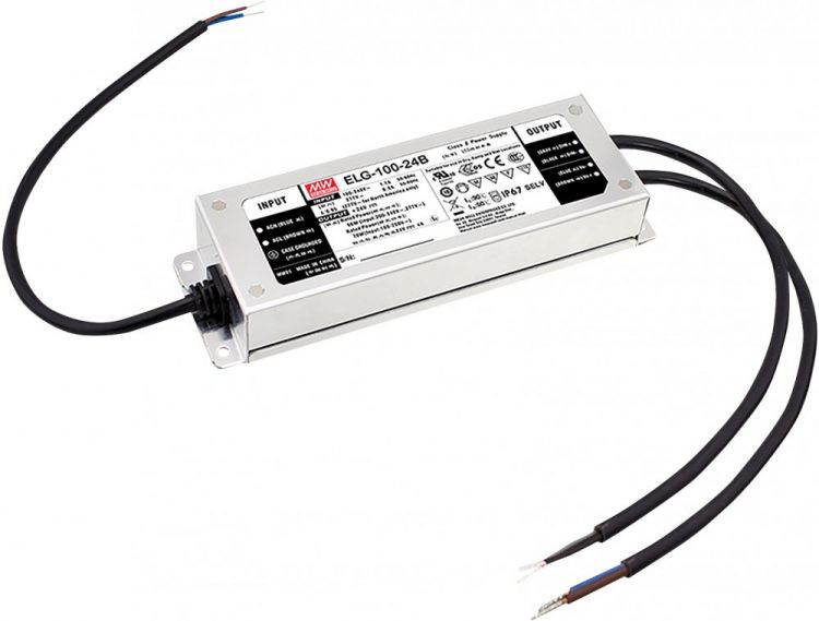 LED Power Supply IP67 100 W/24 VDC Dali Meanwell ELG-100-V-24DA 3Y