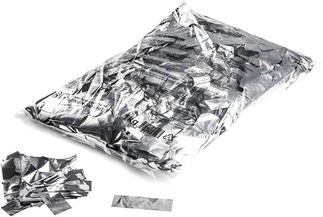 Magic FX Metallic Konfetti Rechteckig 55x17mm - Silber 1kg