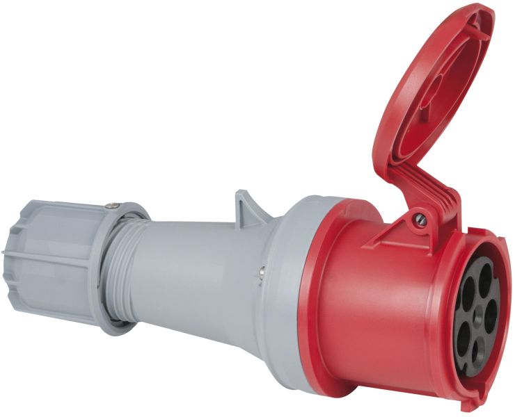 PCE CEE 63A 400V 5p Stecker weiblich - Rot, IP44