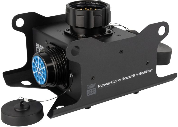 SHOWGEAR PowerCore Multipin S19 Y-Splitter: 1 Multipin S19-Eingang, 2x Multipin S19-Ausgänge
