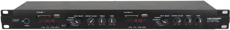 DAP-Audio MP-220BT Media Player with Bluetooth Dualer 1HE-Medienplayer mit FM-Radio