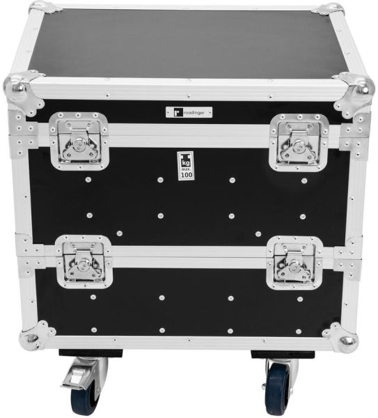 ROADINGER Flightcase 8x IP PIX Strobe RGB CW+WW mit Rollen