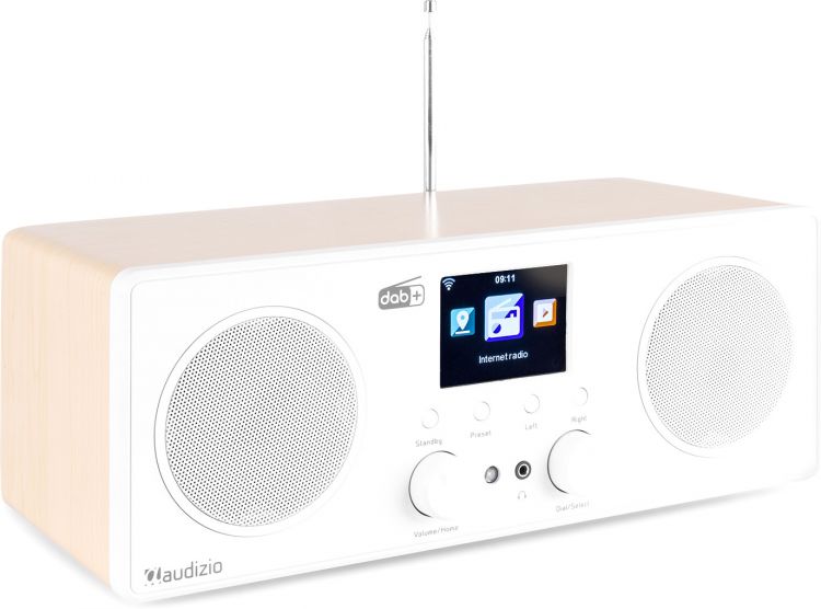 Audizio Bari WIFI Internet Stereo Radio mit DAB+ Weiß