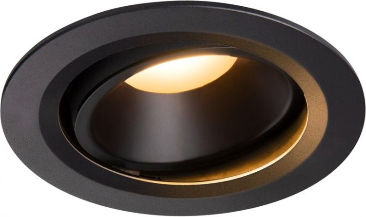 SLV NUMINOS® MOVE DL L, Indoor, luminaria empotrada de techo led negro/negro 2700 K 20°
