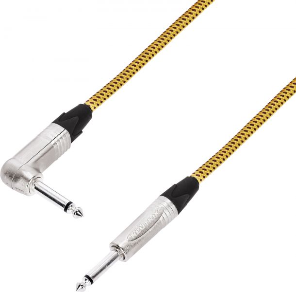 Adam Hall Cables 5 STAR IRP 0450 VINTAGE - Instrumentenkabel NEUTRIK® 6,3 mm Winkelklinke auf 6,3