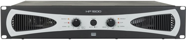 DAP-Audio HP-1500 - 2HE, 2x 750 W Verstärker