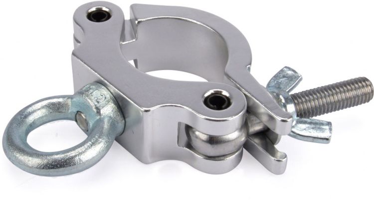 Riggatec Halbschelle-Halfcoupler schmal silber mit Öse 170 kg (48-51mm)