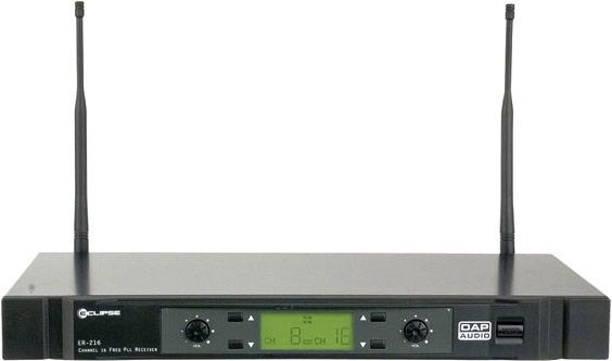 DAP-Audio ER-216B 2 Channel 16 Freq. PLL Receiver 614-638 MHz