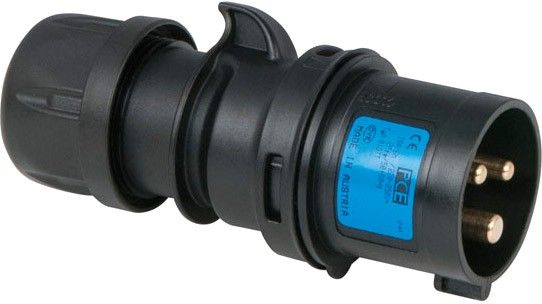 Showtec CEE 16A 240V 3p Stecker männlich - Schwarz, IP44