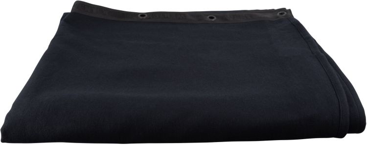 WENTEX Schallabsorbierender Hintergrund 500 g/m² 3 m Schwarz – 300 x 300 cm (B x H) – ungefaltet