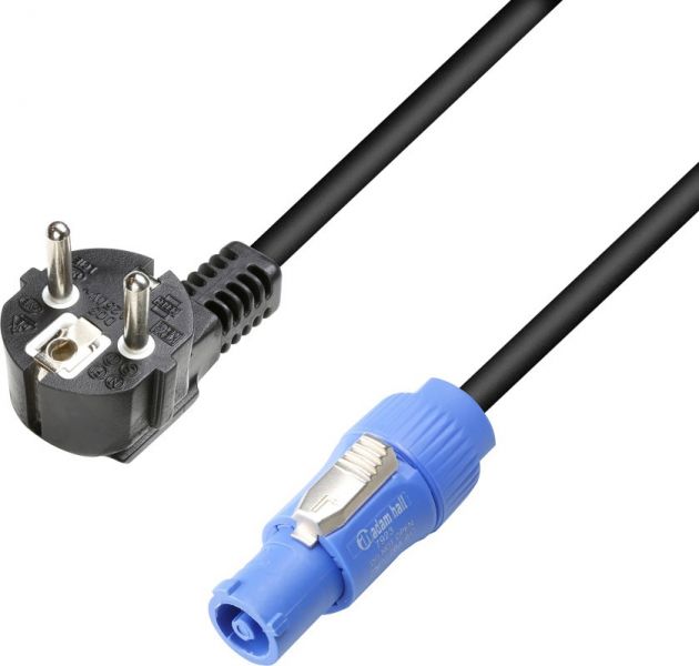 Adam Hall Cables 8101 PCON 0150 X Netzkabel CEE 7/7 - Power Twist 1,5 mm²