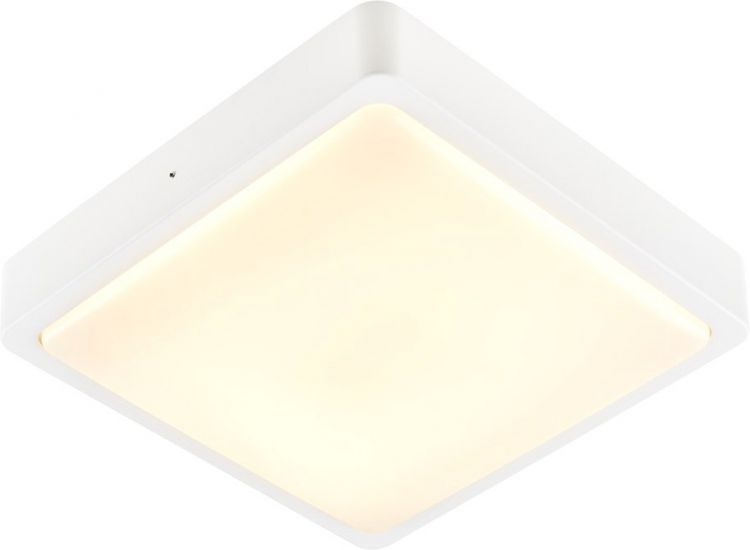 SLV AINOS SQUARE SENSOR, outdoor LED surface-mounted wall and ceiling light white CCT switch