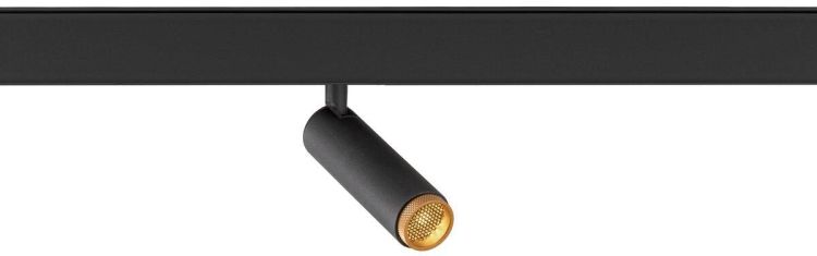 SLV GRIP! S, 48V Spot, deep & recessed track, zylindrisch, 3000K, 9.8 Watt, DALI, 29°, schwarz
