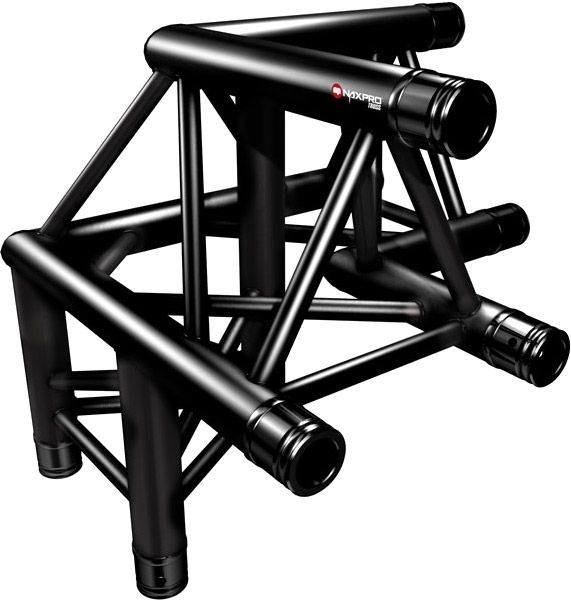 Naxpro-Truss FD 33 C32 90° 3 Weg Winkel
RAL9005 - Schwarz - Seidenmatt
