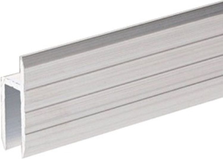 Adam Hall Hardware 6126 Aluminium h-Kantenprofil für 7 mm Serviceklappen