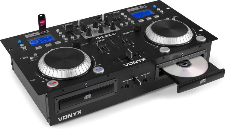 Vonyx CDJ500 Verstärkter Doppelspieler CD/MP3/USB/BT