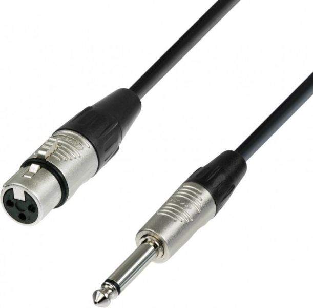 Adam Hall Cables K4 MFP 0500 Mikrofonkabel REAN XLR female auf 6,3 mm Klin