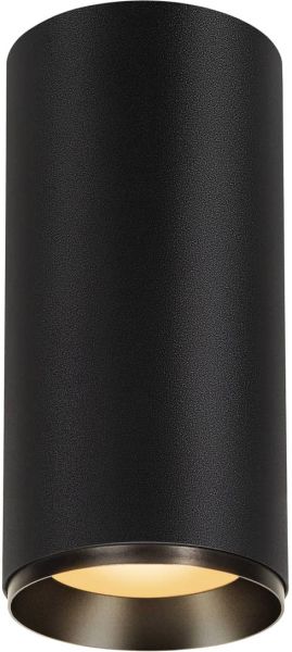 SLV NUMINOS® XL PHASE, Deckenaufbauleuchte schwarz 36W 2700K 24°