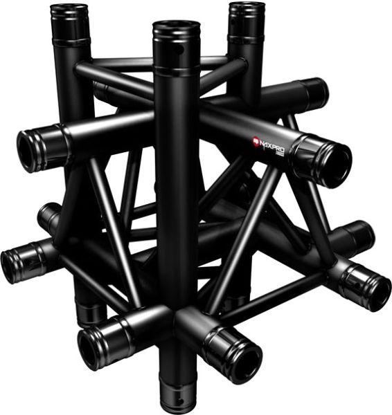 Naxpro-Truss FD 33 C61 90° 6 Weg Winkel
RAL9005 - Schwarz - Seidenmatt