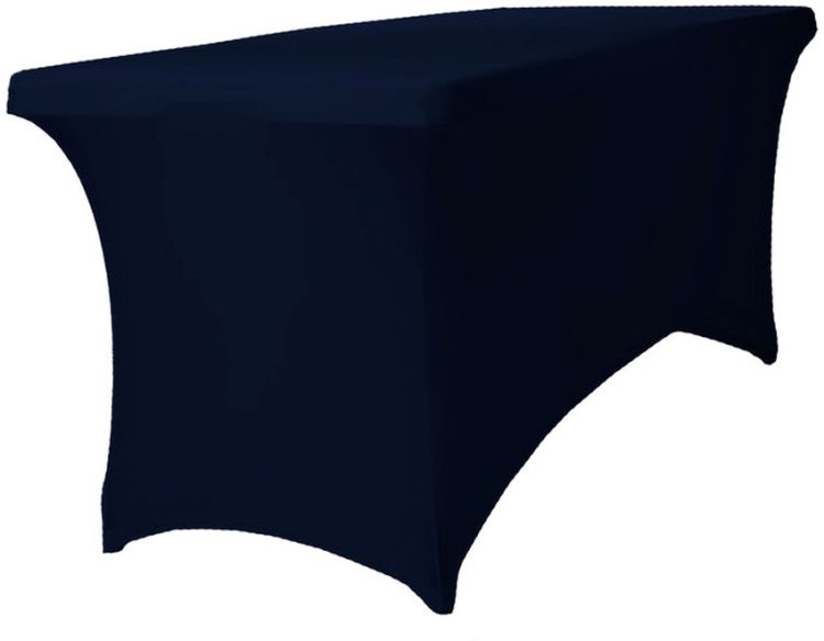 Tisch Husse schwarz 170 - 200cm rechteckig Stretch
