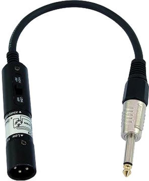 OMNITRONIC Adapterkabel XLR(M)/Klinke mono 0,3m sw