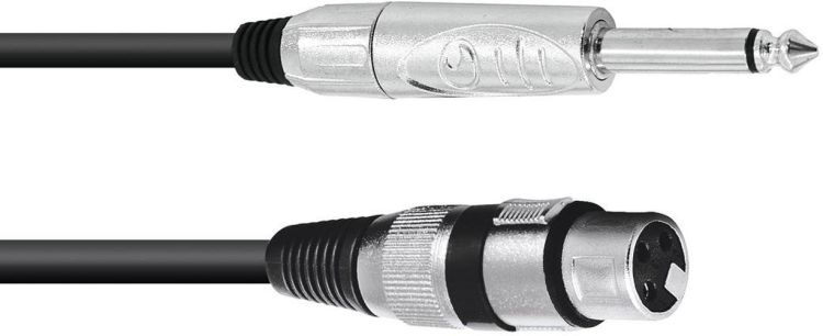OMNITRONIC Adapterkabel XLR(F)/Klinke mono 2m sw