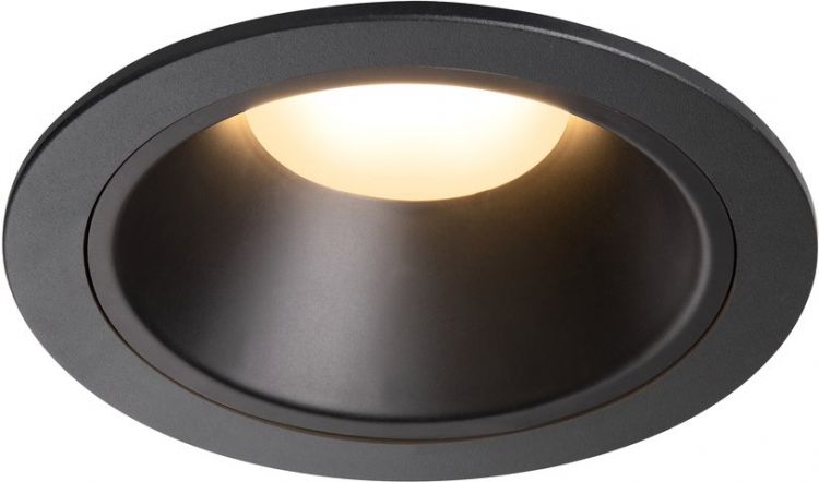 SLV NUMINOS, encastré de plafond intérieur, 20°, noir, LED, 3000K