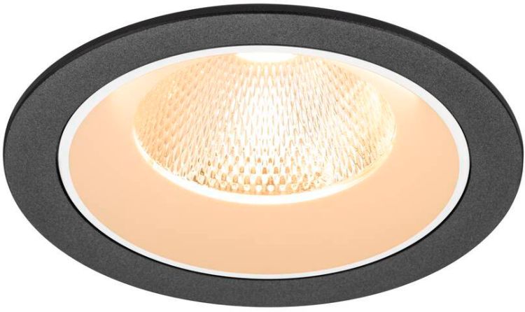 SLV NUMINOS® L, Deckeneinbauleuchte, 2700 K, 20°, IP20, rund, schwarz / weiß