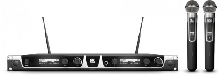 LD Systems U505 HHD 2 Funkmikrofon System mit 2 x Handmikrofon dynamisch